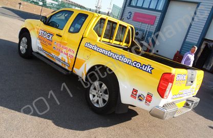 Niasan Navara wrapped in printed full colour wrap by Totally Dynamic North London