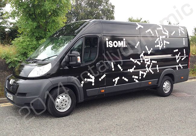 Renault Master van fully wrapped in a printed van wrap for ISOMI by Totally Dynamic Manchester