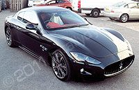 Maserati Granturismo wrapped matt black by Totally Dynamic North London