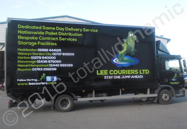 MAN Lorry vinyl wrapped for Lee Couriers