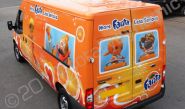 Ford Transit with fully printed wrap for Fanta Orange by Totally Dynamic North London