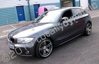 BMW 1 series wrapped gloss white by Totally Dynamic North London