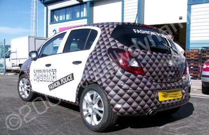 Vauxhall Corsa wrapped by Totally Dynamic North London