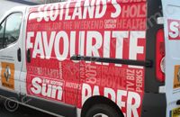 Renault Trafic part-wrapped in printed design by Totally Dynamic Central Scotland