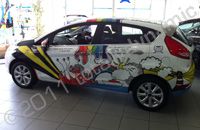 Ford Fiestas wrapped for Bougourd Ford Guernsey by Totally Dynamic Southampton