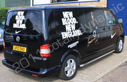Van wrapped for Nike by Totally Dynamic Norfolk