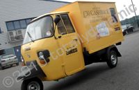 Piaggio 3 Wheel Van wrapped by Totally Dynamic North London