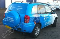 Toyota Rav4 full colour wrap for Bluebird Care - wrapped by Totally Dynamic Central Scotland