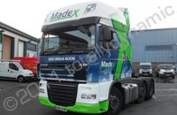 DAF XF Truck with printed wrap by Totally Dynamic North London