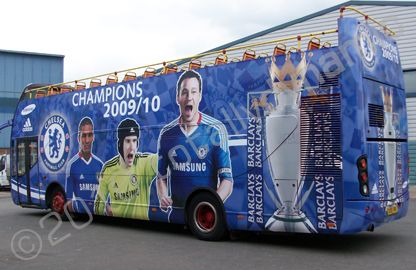 Buses for Chelsea Football Club by Totally Dynamic North London