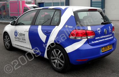 VW Golf part wrapped by Totally Dynamic North London