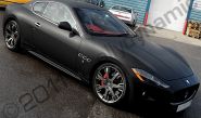 Maserati Granturismo wrapped matt black by Totally Dynamic North London