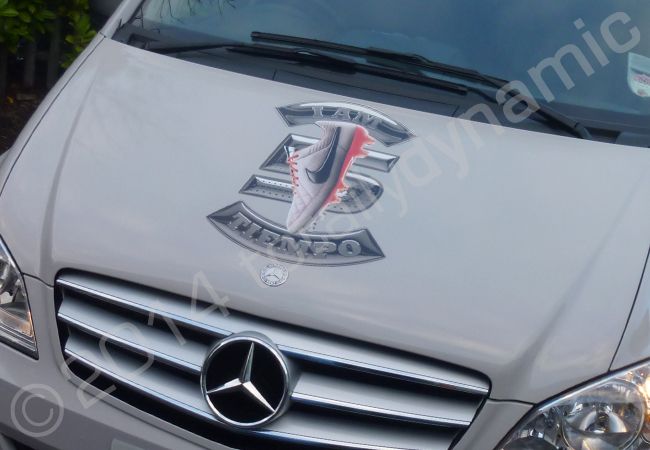 Mercedes Vito van fully wrapped in a printed vinyl vehicle wrap for NIKE by Totally Dynamic Manchester