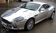 Aston martin DB9 fully wrapped in chrome vinyl by Totally Dynamic South London