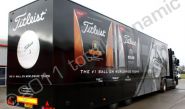 Titlelist European Tour Exhibition Unit wrapped by Totally Dynamic Norfolk