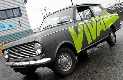 Vauxhall Viva wrapped matte metallic grey by Totally Dynamic North London