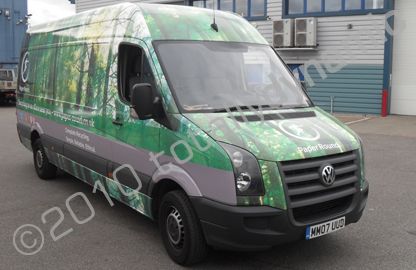 VW Crafter wrapped for Paper Round by Totally Dynamic North London