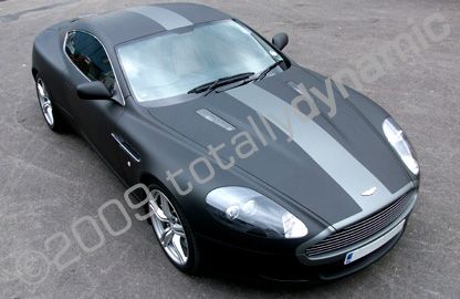 Aston Martin wrapped matt black by Totally Dynamic North London