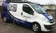 Vauxhall van wrapped for SPG by Totally Dynamic Central Scotland
