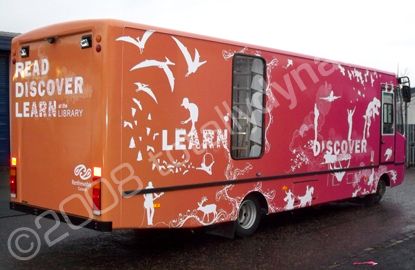 Library Bus Wrapped by Totally Dynamic Central Scotland