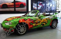 Mazda MX5 track car wrapped in printed wrap by Totally Dynamic Southampton
