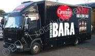 Iveco truck wrapped black with logos by Totally Dynamic Central Scotland