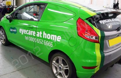 Ford Fiesta van vinyl wrapped by Totally Dynamic Central Scotland