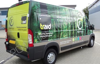 Fiat Ducato van wrapped in printed wrap by Totally Dynamic South London