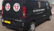 Vauxhall Vivaro van fully vinyl wrapped for Guinness