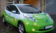 Nissan Leaf wrapped in full colour design for ASDA by Totally Dynamic Leeds