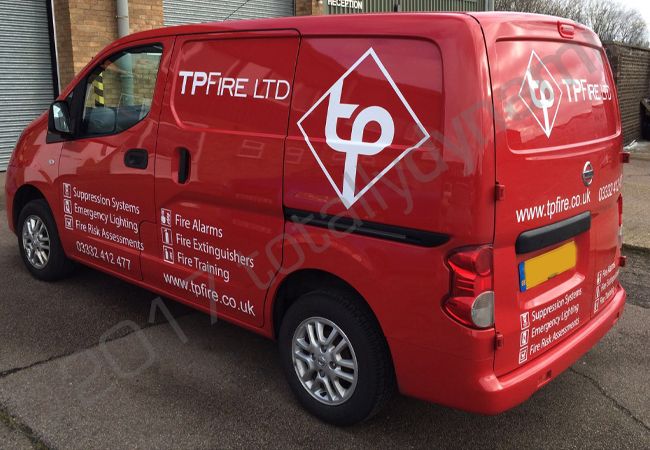 Nissan NV200 vinyl wrapped for T P Fire