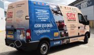 Nissan Primastar wrapped in printed wrap by Totally Dynamic South London