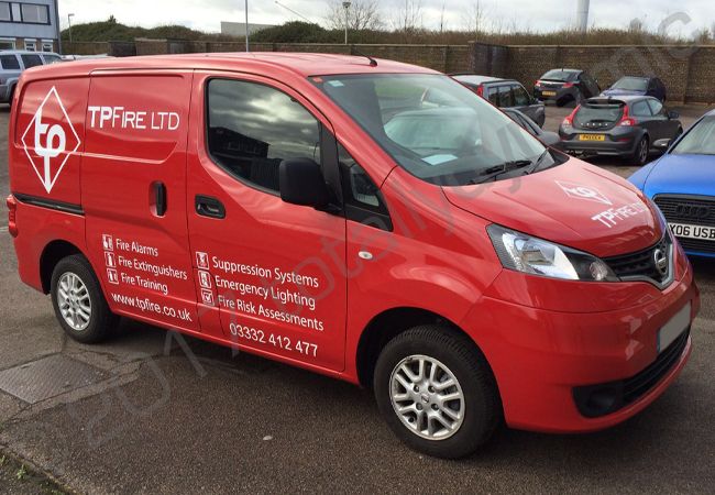 Nissan NV200 vinyl wrapped for T P Fire