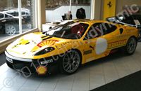 Ferrari wrapped with a printed wrap plus carbon fibre by Totally Dynamic Leicester