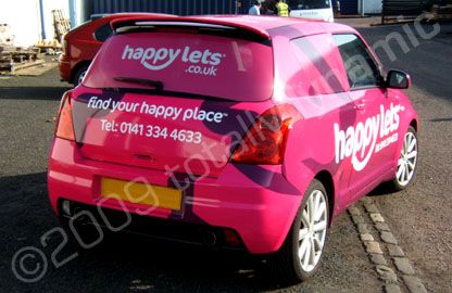 Car wrapped by Totally Dynamic Central Scotland