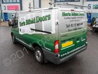 Ford Transit wrapped in full colour printed design by Totally Dynamic North London