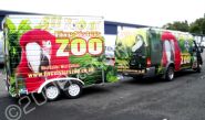 Mini bus & trailer wrapped by Totally Dynamic Central Scotland