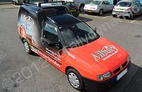 Sear Inca fully wrapped in printed vinyl by Totally Dynamic North London
