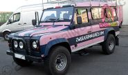 Land Rover Defender 110 LWB wrapped in printed matte wrap by Totally Dynamic North London