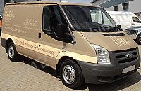SWB Ford Transit van fully wrapped in printed design by Totally Dynamic South London