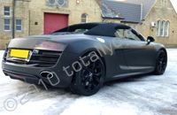 Audi R8 wrapped matt black by Totally Dynamic Leeds/Bradford