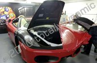 Ferrari F430 wrapped red by Totally Dynamic Leeds/Bradford