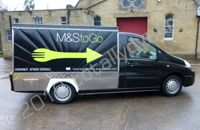 Citroen Jiffy van wrapped with metallic black vinyl plus graphics by Totally Dynamic Leeds/Bradford