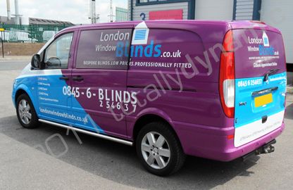 Mercedes Vito wrapped in printed wrap including perforated windows by Totally Dynamic North London