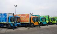 Kerbside Re-cycling Lorries - designed and wrapped by Totally Dynamic Leeds/Bradford
