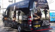 Mercedes van wrapped with printed wrap by Totally Dynamic Leeds/Bradford