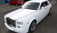 Rolls Royce Phantom wrapped white by Totally Dynamic North London (two of two)