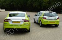 Jaguar and Astra wrapped in fully printed wraps by Totally Dynamic Milton Keynes