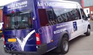 Ford Transit minibus #3 vinyl wrapped in full colour by Totally Dynamic Lincolnshire