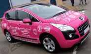 Peugeot 3008 wrapped for Fit for a princess by Totally Dynamic South London